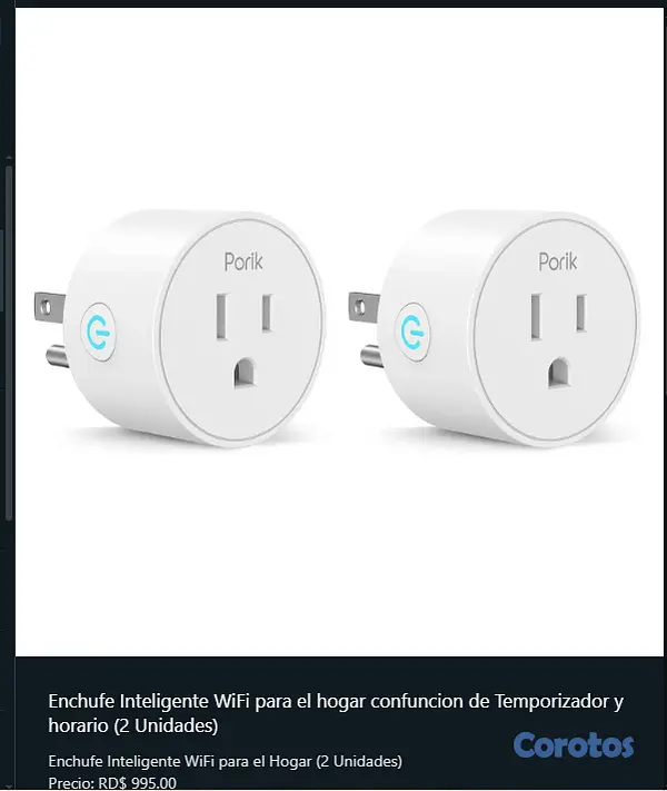 accesorios para electronica - Enchufe Inteligente WiFi para el hogar 2