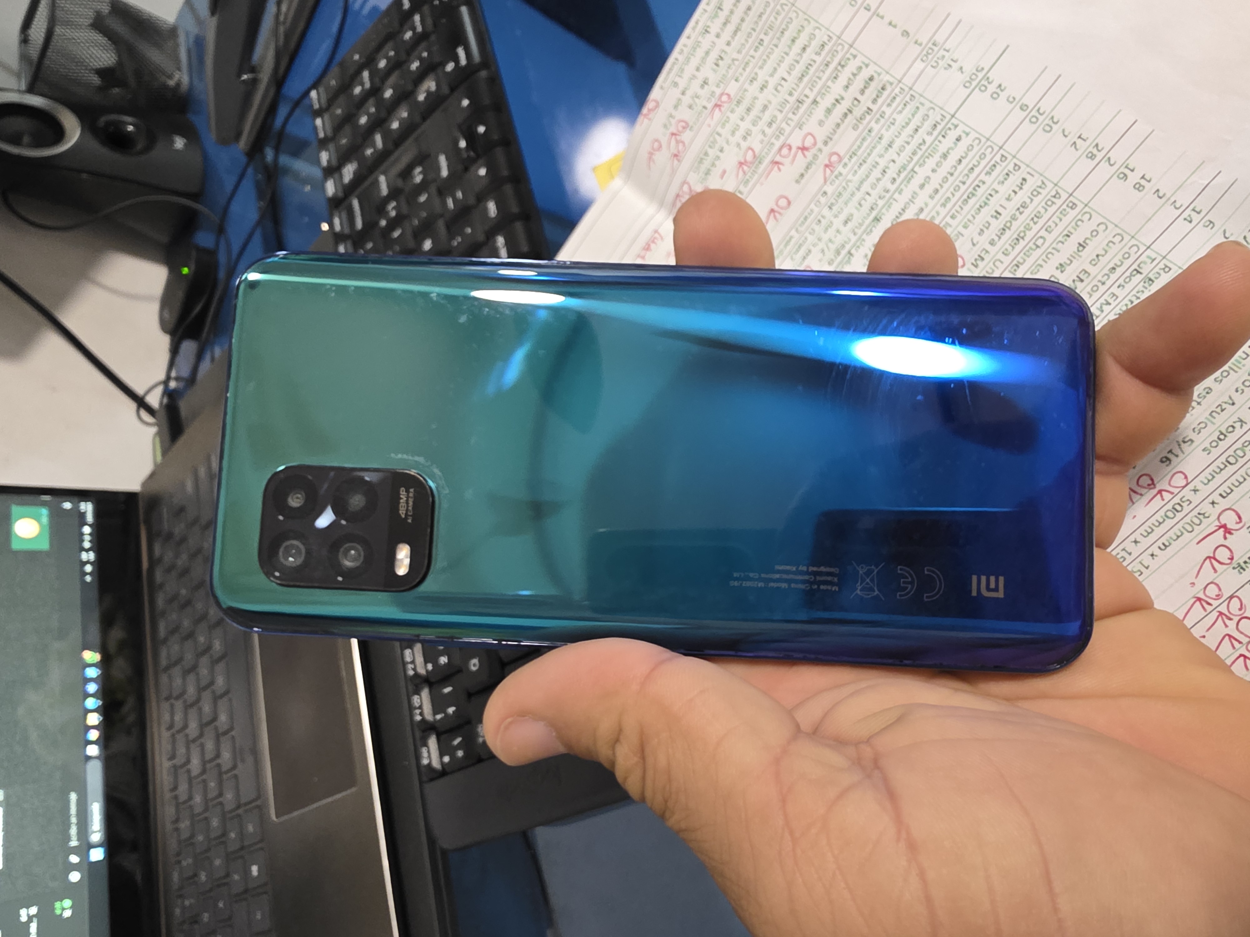 celulares y tabletas - Mi 10 lite de 128 gigas, en muy buenas condiciones 