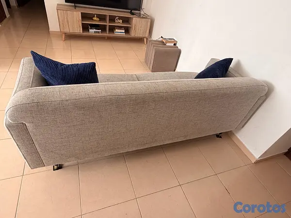 muebles y colchones - Sofá color gris 4