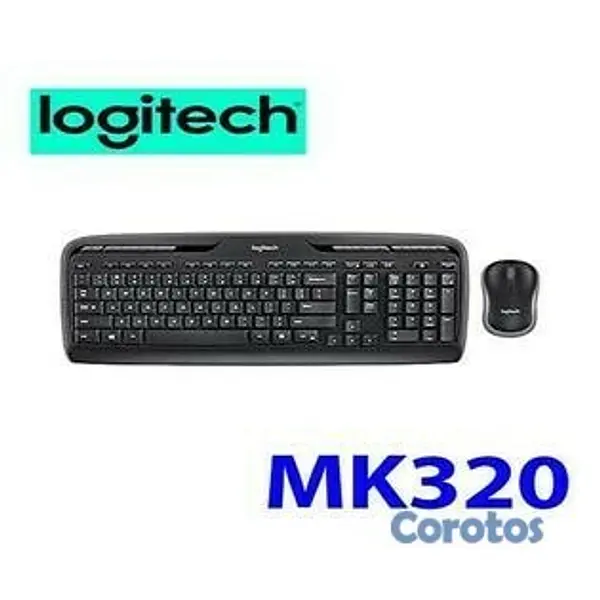 computadoras y laptops - TECLADO MOUSE LOGITECH MK320 USB INGLES, WIRELESS 2.4GHZ , 10M RANGE, 128BIT 2