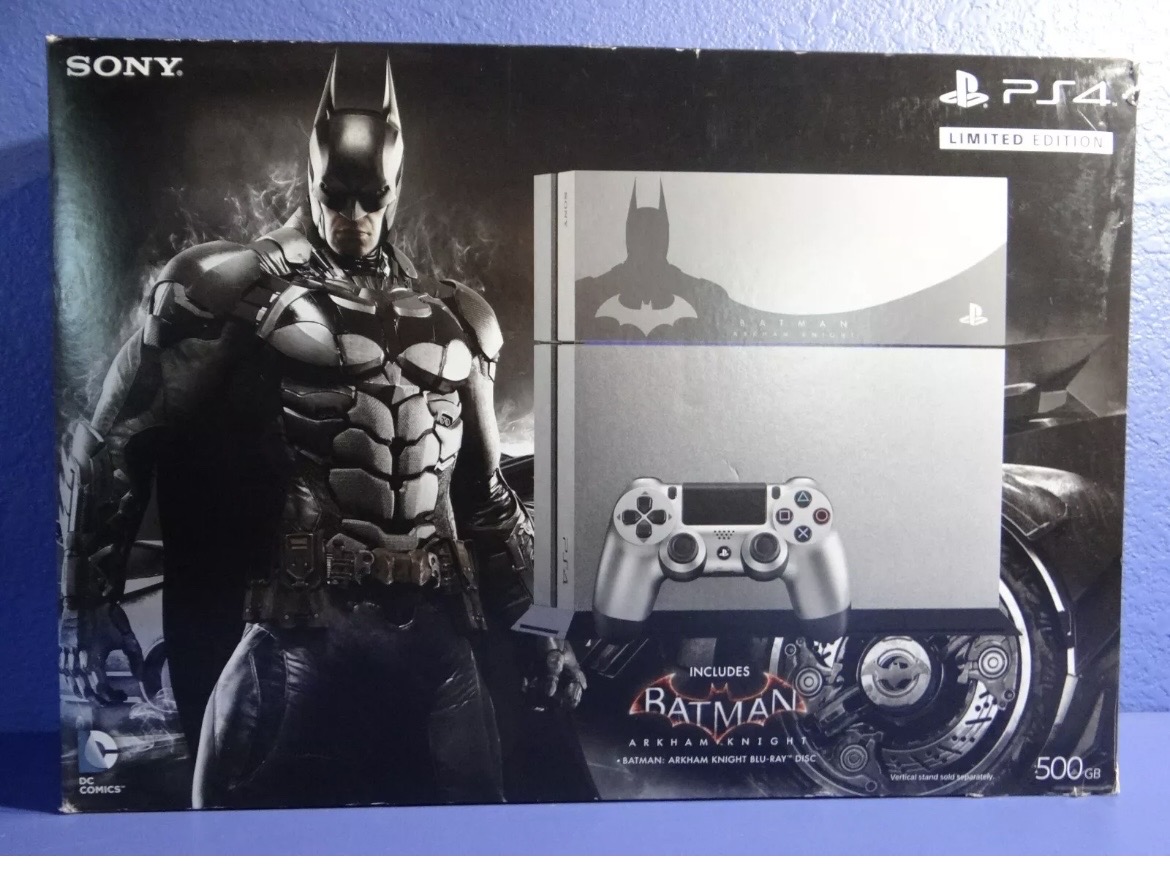 consolas y videojuegos - PlayStation 4 Batman Edicion limited con 2 controles 