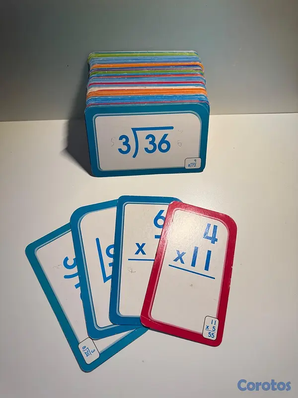 juguetes - Tarjetas didácticas de suma, resta multiplicación y división  2
