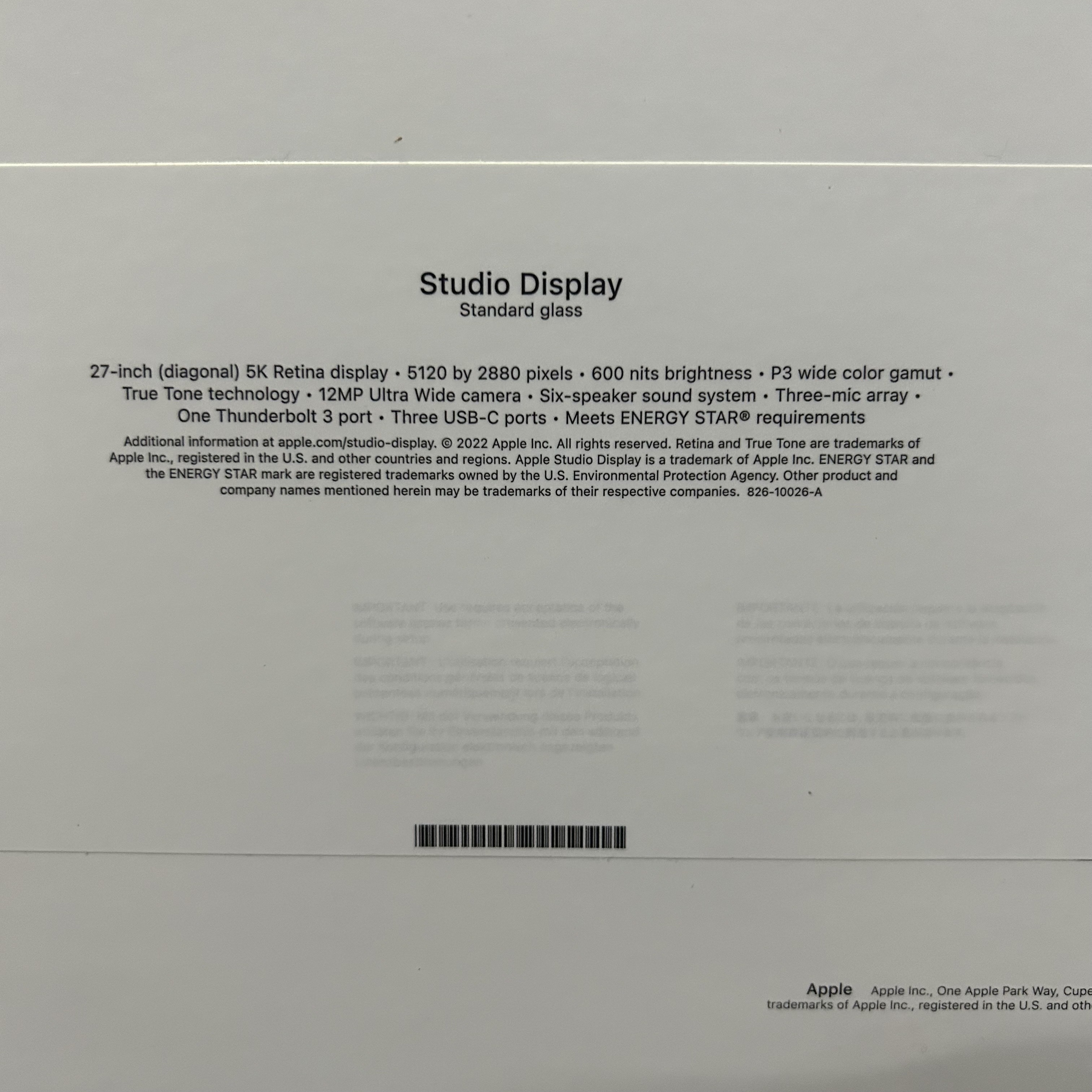 computadoras y laptops - STUDIO DISPLAY 27" STANDARD GLASS SELLADO 🔥‼️ OFERTA 1