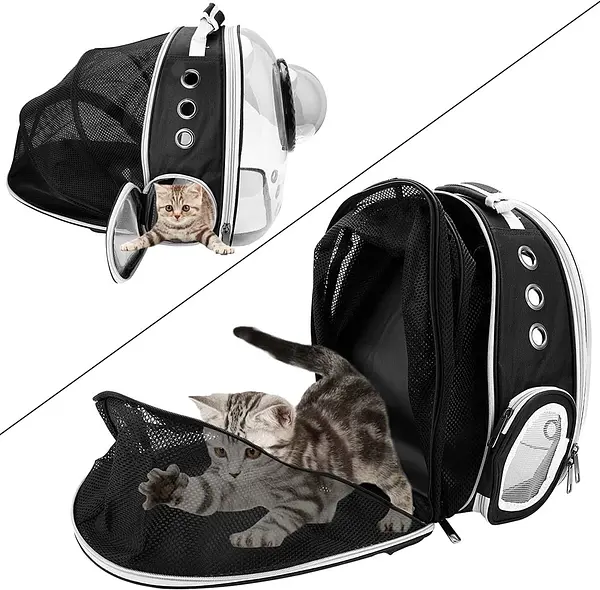 animales y mascotas - Mochila para gatos, bolsa de burbujas para perros, mochila para perros pequeños  2