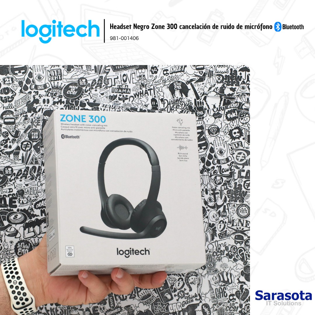 camaras y audio - Logitech Headset Zone 300 con micrófono Bluetooth  0