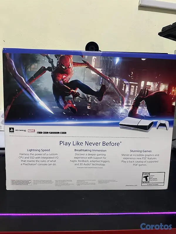 consolas y videojuegos - PlayStation 5 Slim Disco Marvel Spiderman nuevo sellado. 2
