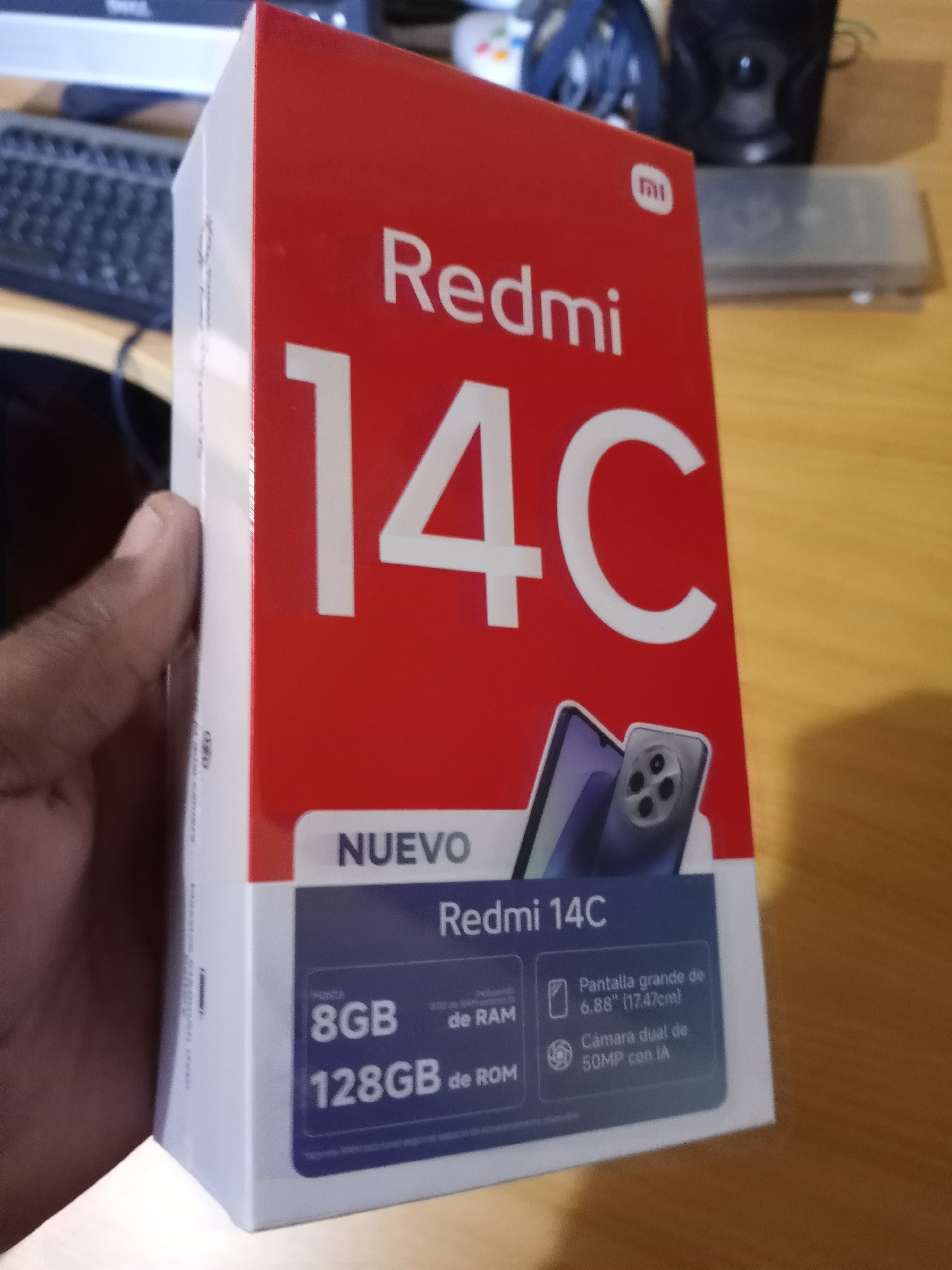 celulares y tabletas - Xioami redmi 14c 128gb, 8gb de Ram azul nuevo con su caja y sus accesorios. 3