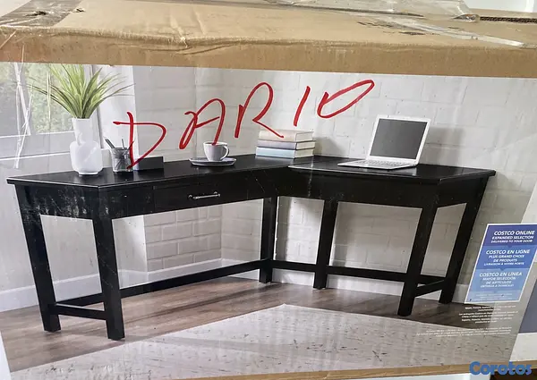 muebles y colchones - escritorio nuevo en su caja listo para almar  2