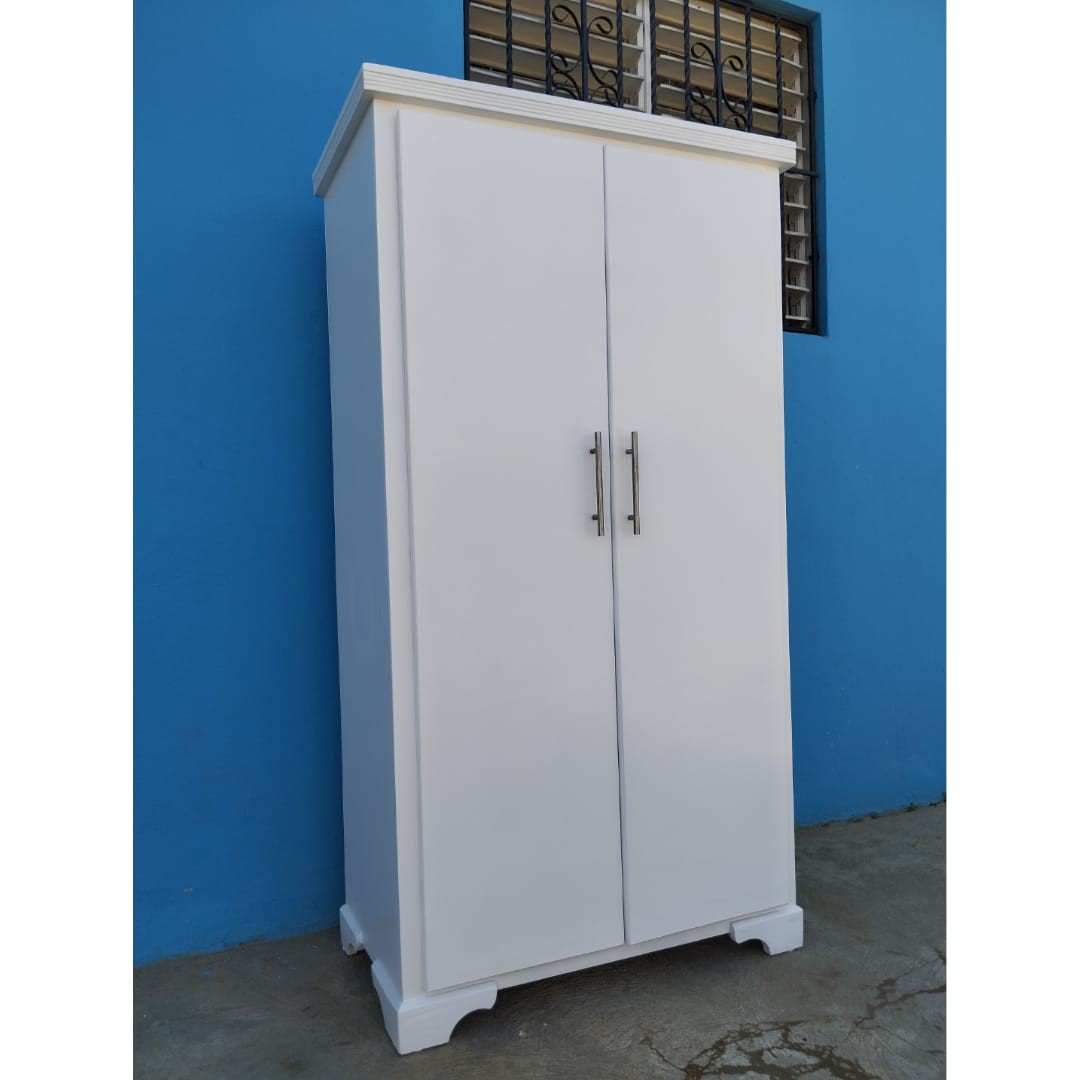 muebles y colchones - Armario pequeño en madera blanco 