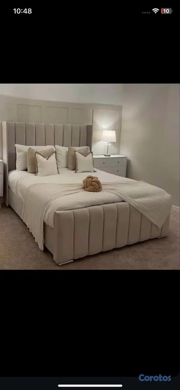 muebles y colchones - un especial de cama tapizada en un súper precio 🧸😍⏰ 5