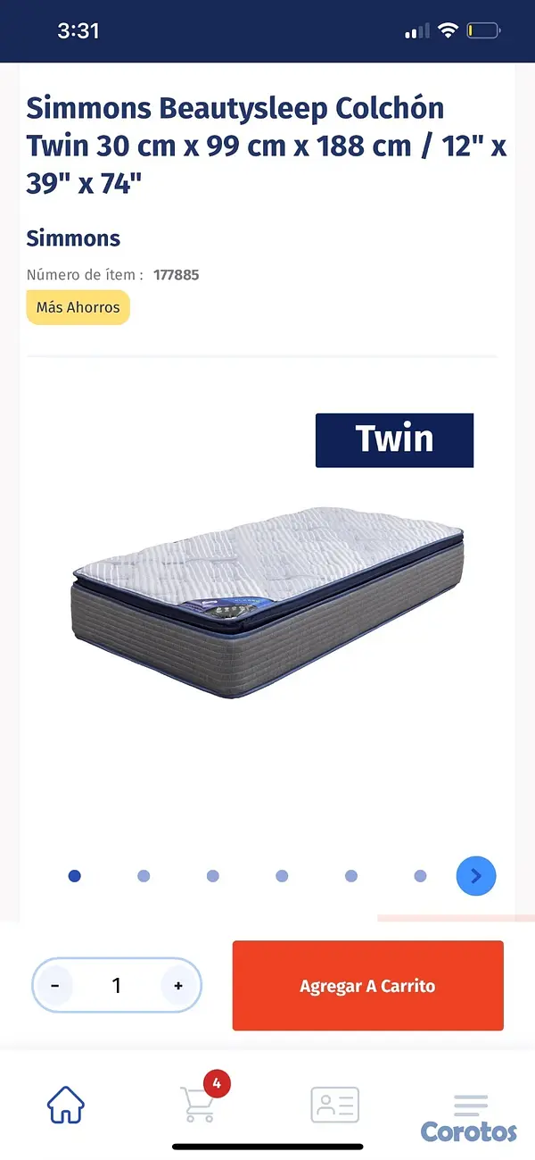 muebles y colchones - Rolanstar Armazón de cama tamaño twin con estación 2