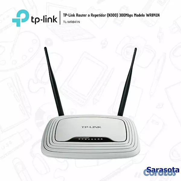 accesorios para electronica - TP-Link Router Inalámbrico N 300Mbps TL-WR841N 2