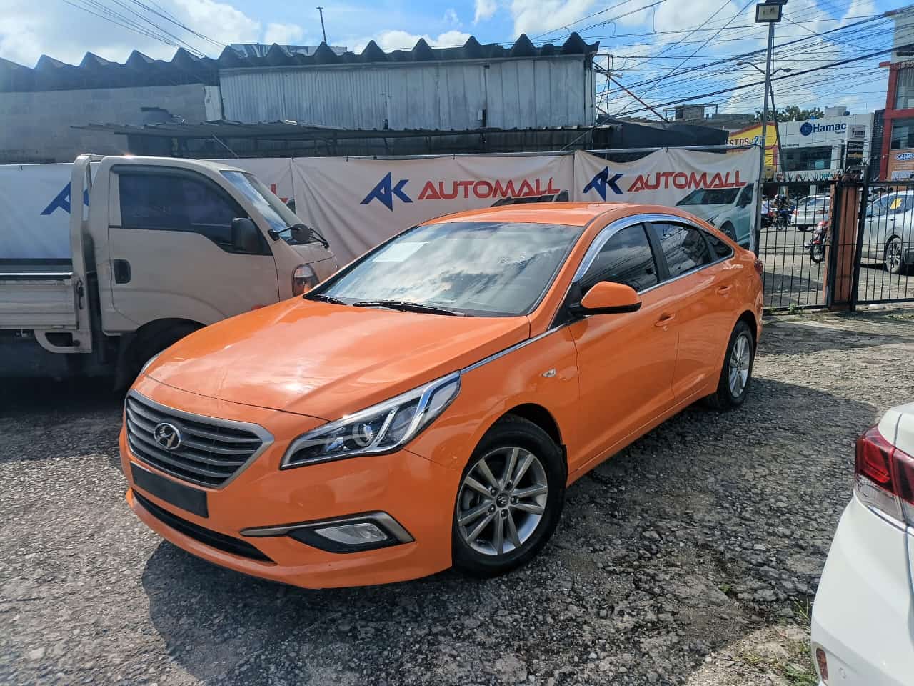 carros - HYUNDAI SONATA LF 2018 NARANJA 3