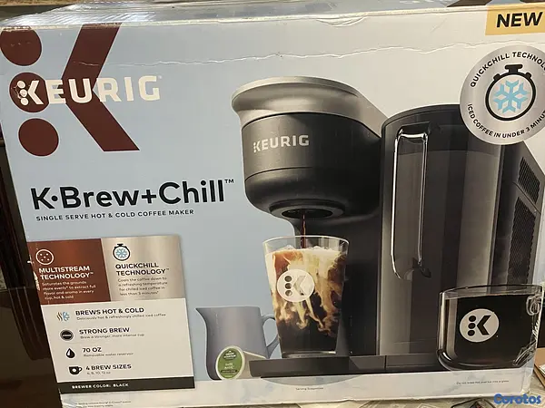 electrodomesticos - Keurig K-Brew +Chill Single Serve Chill: Iced or Hot Single- K-Cup Coffee Maker 5