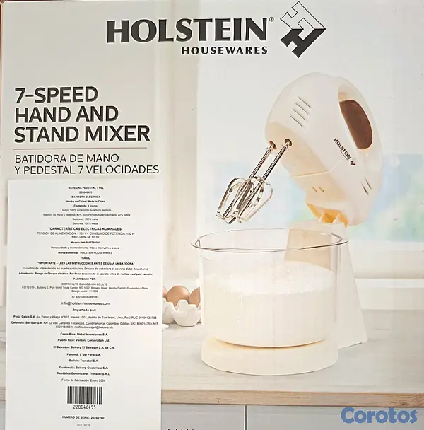 cocina - Batidora de mano y pedestal (7 velocidades) 4
