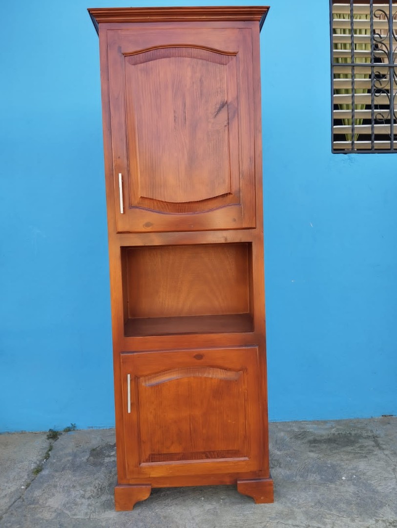 cocina - Armario despensa de cocina con espacio para microonda  1