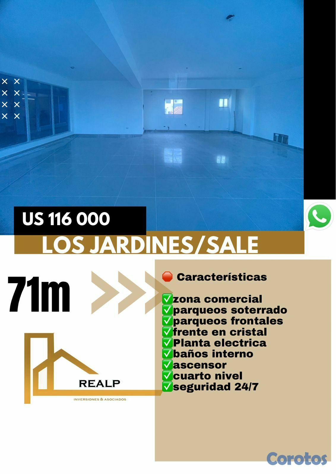 oficinas y locales comerciales - Venta local comercial  amplio 