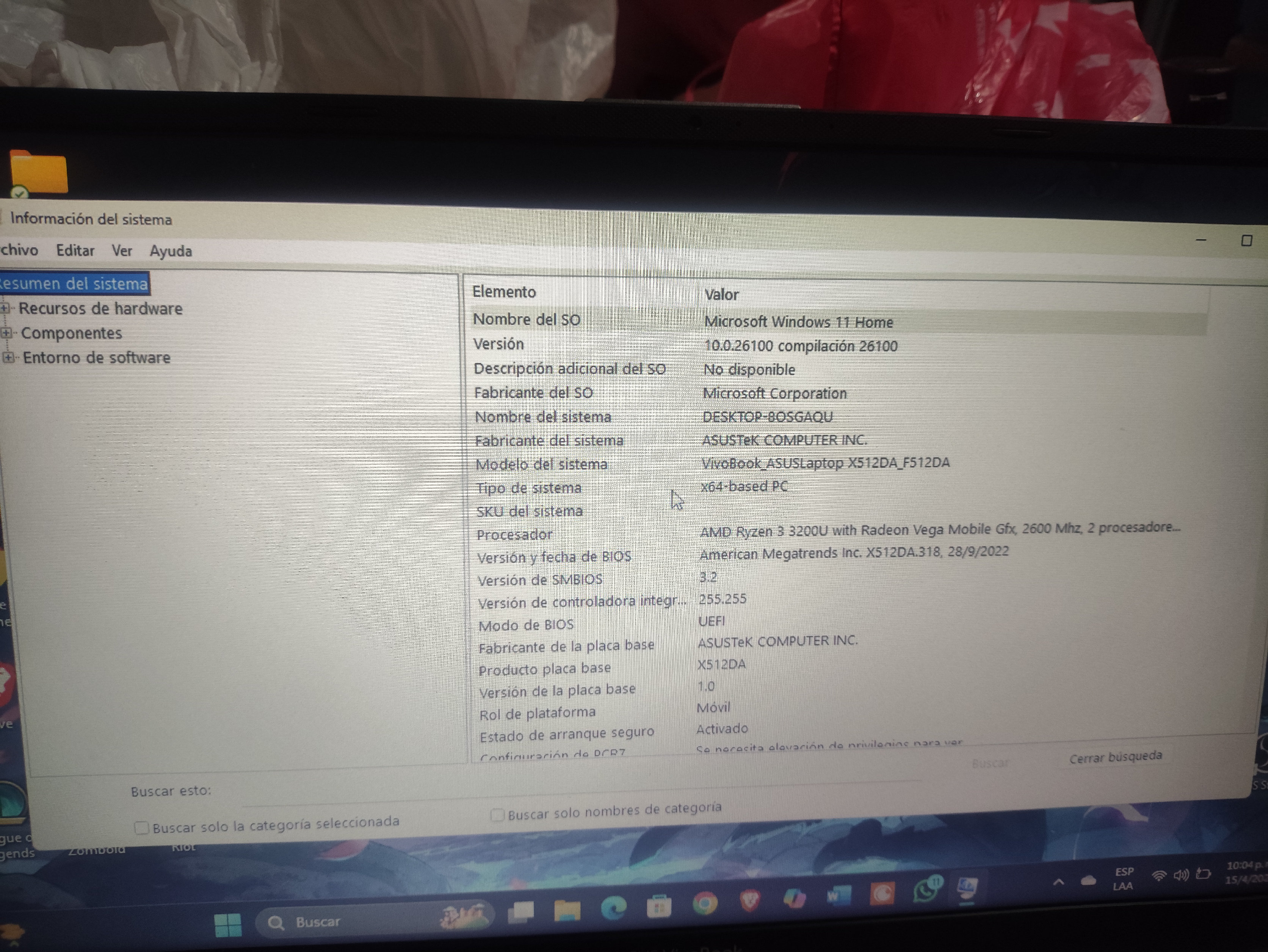 computadoras y laptops - Asus Vivobook 15 512gb de almacenamiento 12gb de ram con su tarjeta gráfica  4