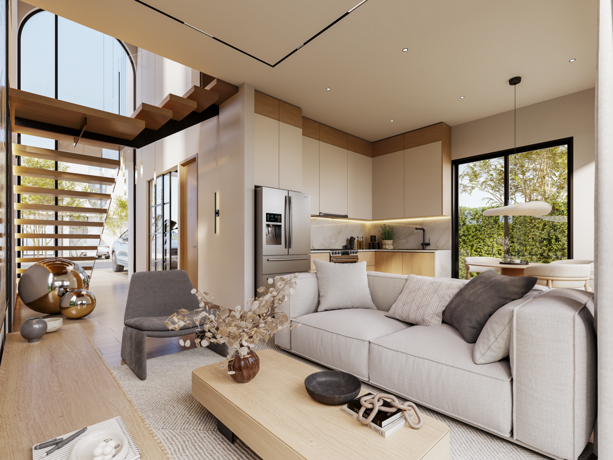casas vacacionales y villas - Venta de Casa en Construcción en Downtown, Punta C 4