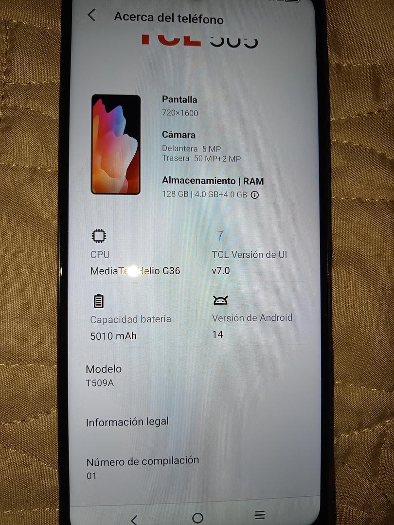 celulares y tabletas - TCL 505 NUEVO EN SU CAJA NEGOCIABLE✅ 7