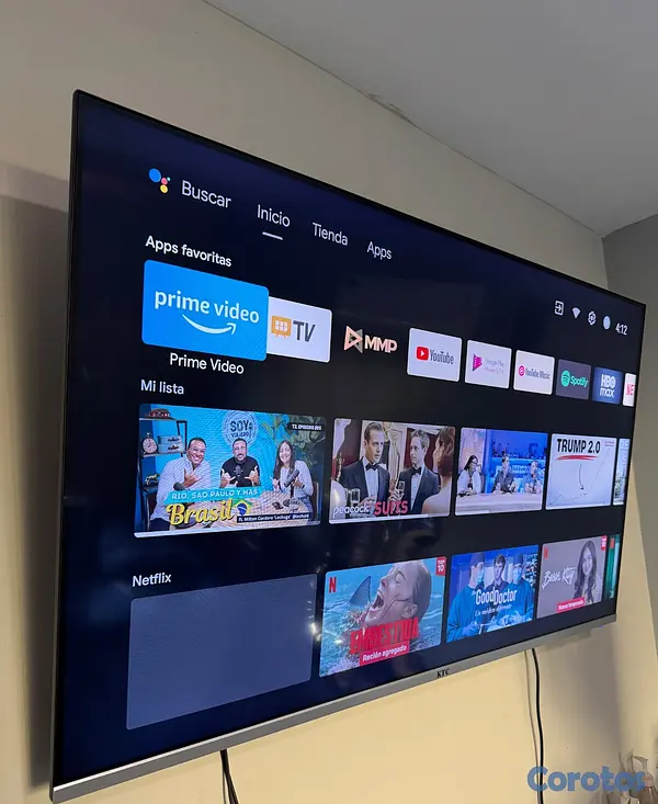 tv - Smart-TV 55 pulgadas 4K KTC - Como nueva  4