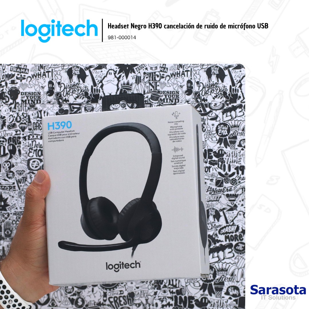 camaras y audio -  Logitech Headset H390 audífonos con micrófonos 