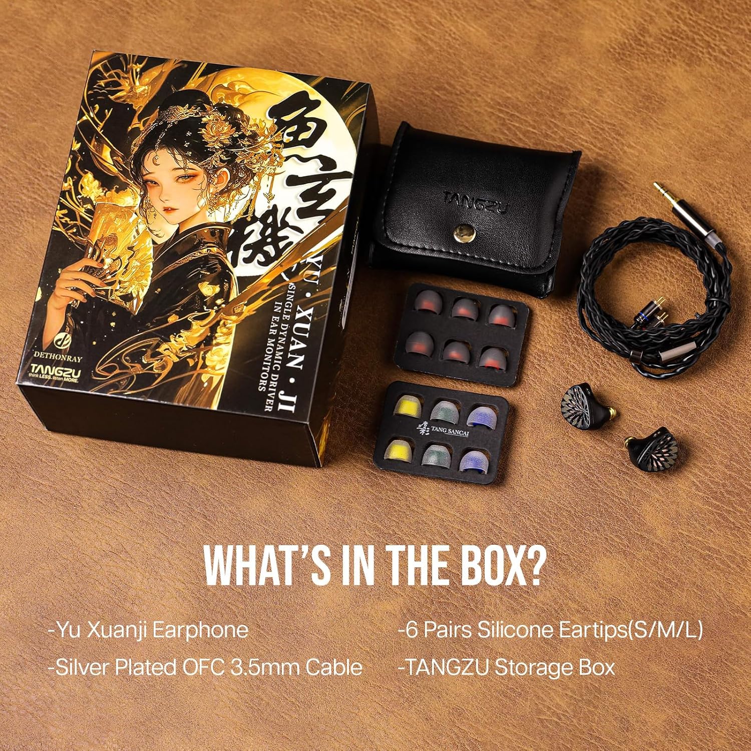 camaras y audio - TANGZU YU XUAN JI auriculares IEM 10mm TPLX DD 3.5 5