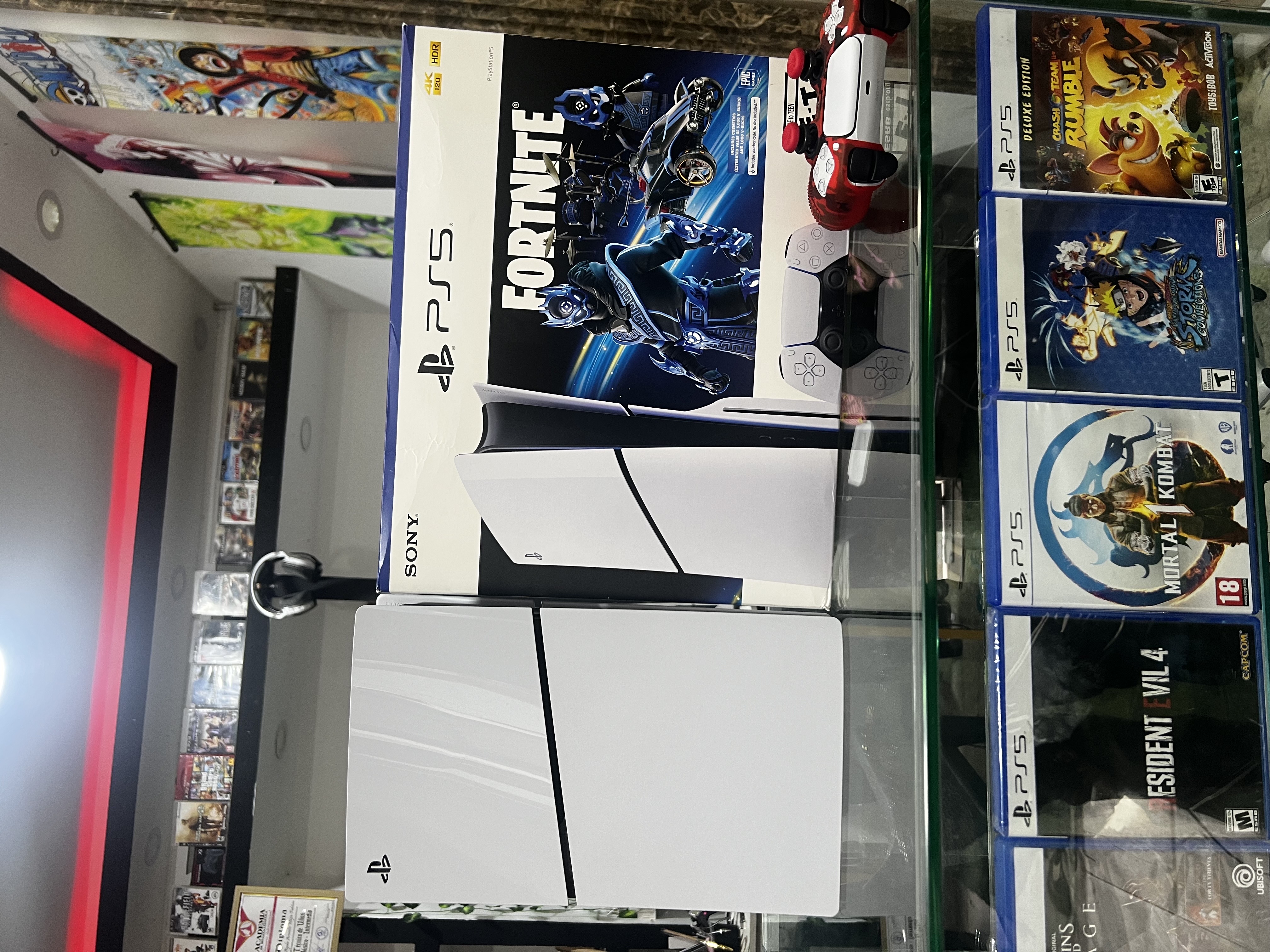 consolas y videojuegos - PS5 slim versión disco con 6 juegos digitales y garantía en oferta 0