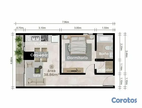 apartamentos - Vision tower 2.0 alma rosa I, ph tipo F, diciembre 2