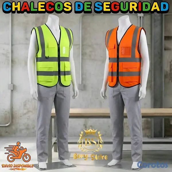 equipos profesionales - CHALECOS DE SEGURIDAD REFLECTIVOS DE ALTA VISIBILIDAD CON BOLSILLOS | CHALECOS | 7