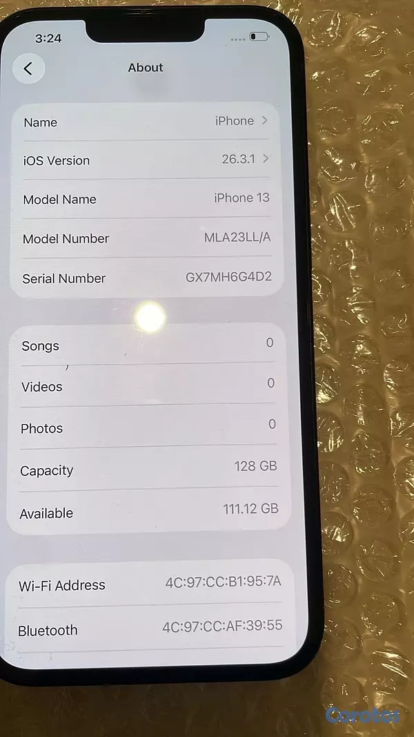 celulares y tabletas - iPhone 13 Normal Factory 128GB Factory 4