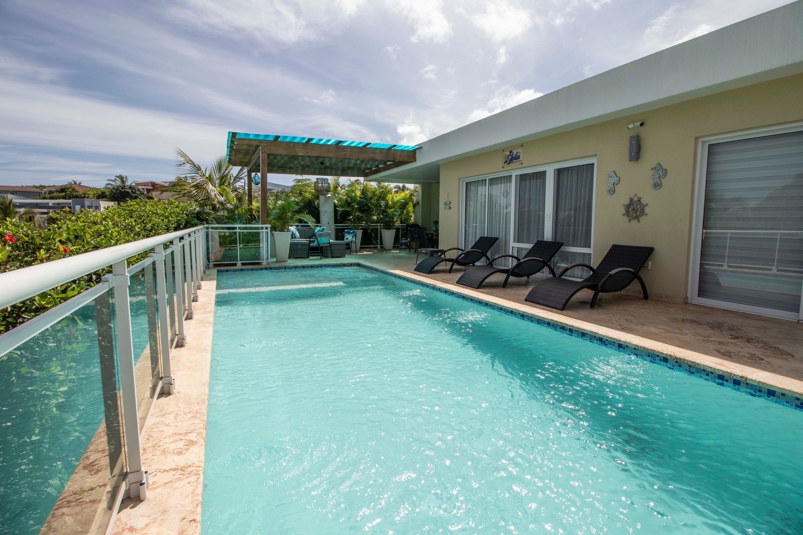 casas vacacionales y villas - Casa Amueblada con Piscina y BBQ en  Cabarete 1