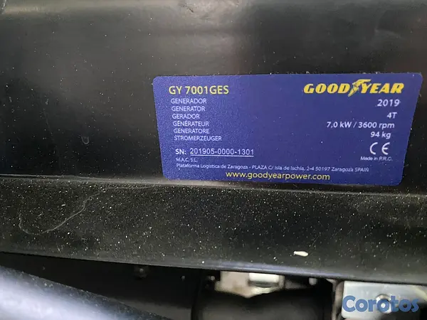 plantas e inversores - PLANTA ELECTRICA GOODYEAR GY 7001 GES 3