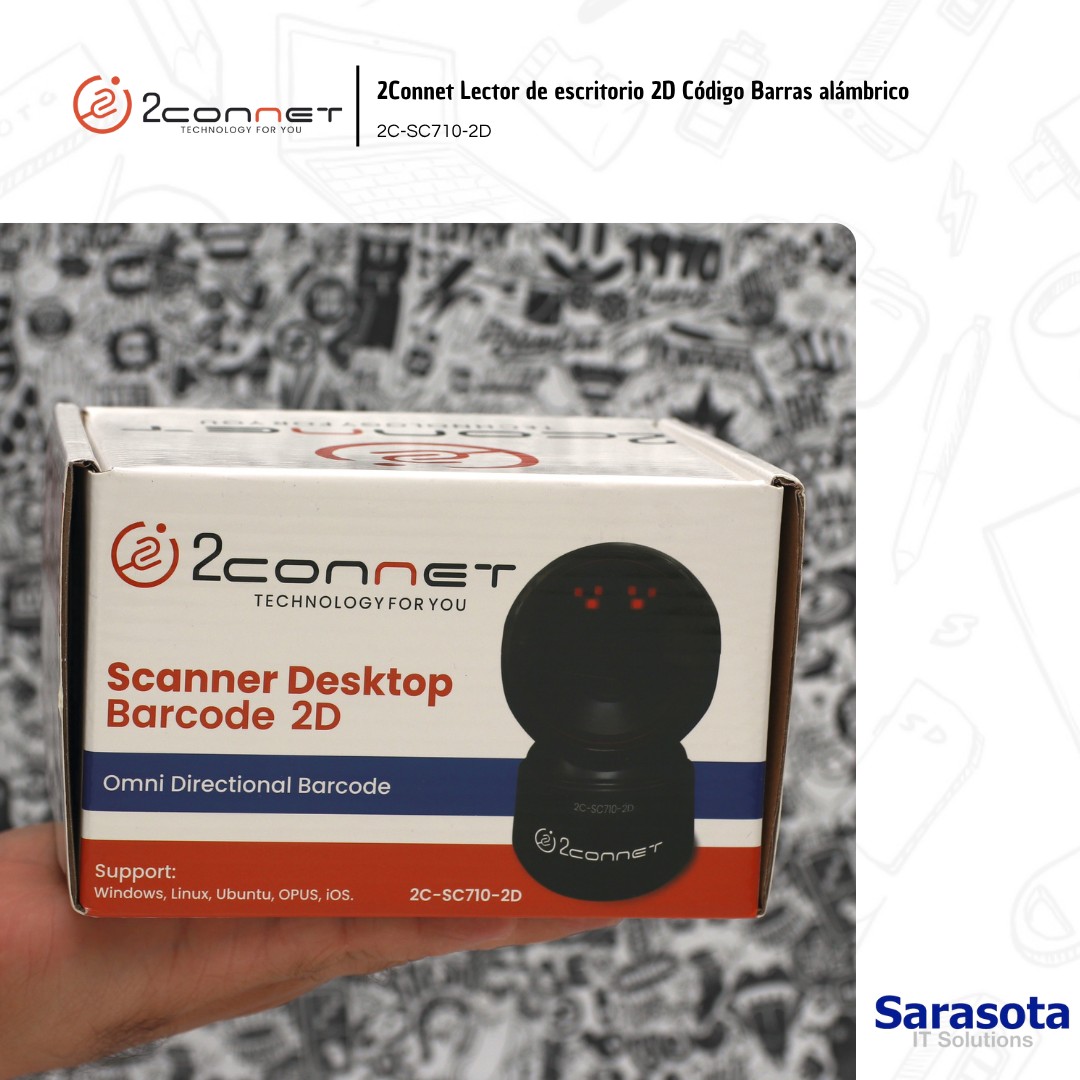 accesorios para electronica - 2Connet Lector códigos de barra 2D Omnidireccional 0