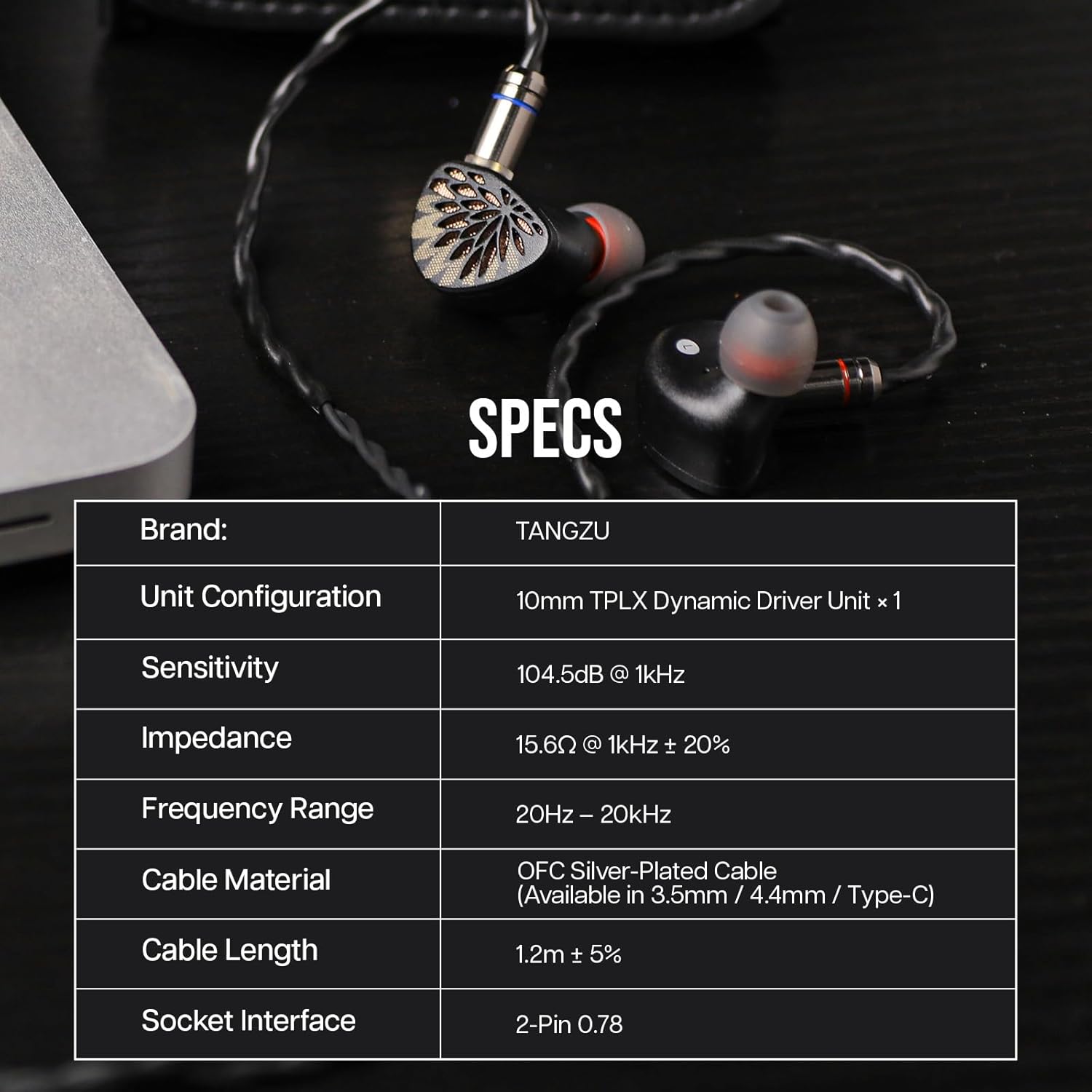 camaras y audio - TANGZU YU XUAN JI auriculares IEM 10mm TPLX DD 3.5 6
