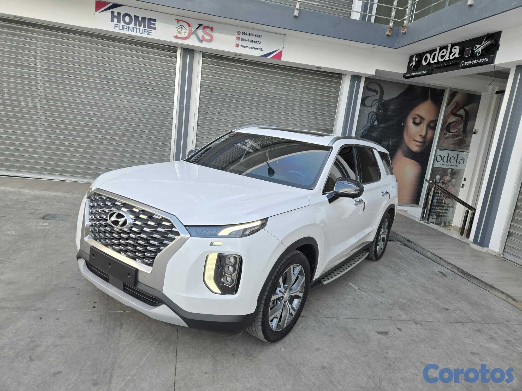 jeepetas y camionetas - HYUNDAI PALISADE 2019 BLANCA GASOLINA 1