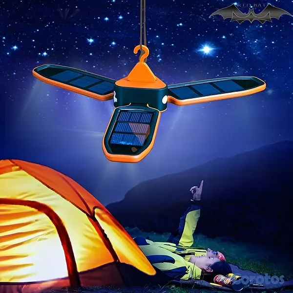 herramientas, jardines y exterior - Linterna Solar LED Plegable – Camping, Senderismo, 2