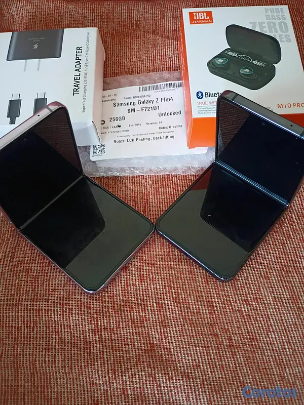 celulares y tabletas - Samsung galaxy flip 4 de 256gb desbloqueado de fabrica en excelente condiciones  4