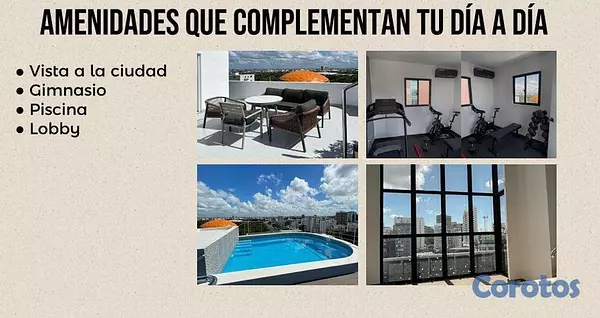 apartamentos - En Venta Apartamento Tipo loff en Naco de 1 habitacion 5