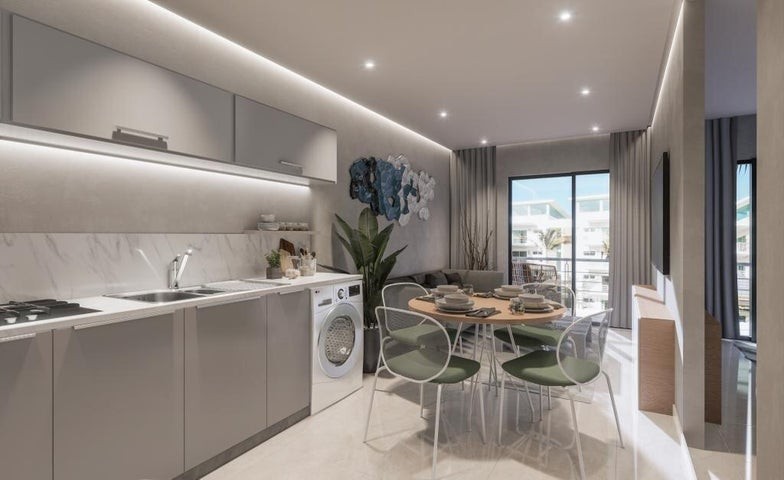 apartamentos - Proyecto en venta Punta Cana #24-1749 dos dormitorios, cancha de padel, piscina
 1