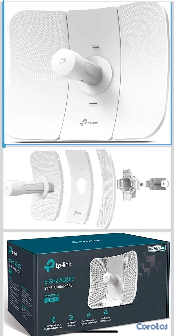 otros electronicos - TP-Link CPE710 antenas wifi  2