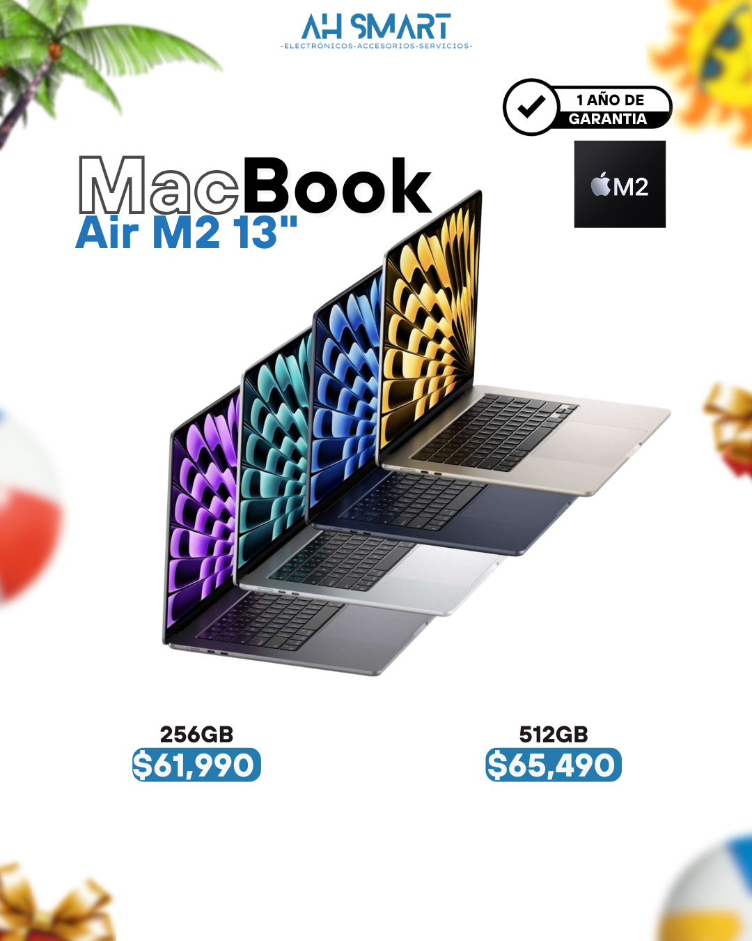 computadoras y laptops - MacBook Air M2, M3, M4 13" 15" Selladas Nuevas 0