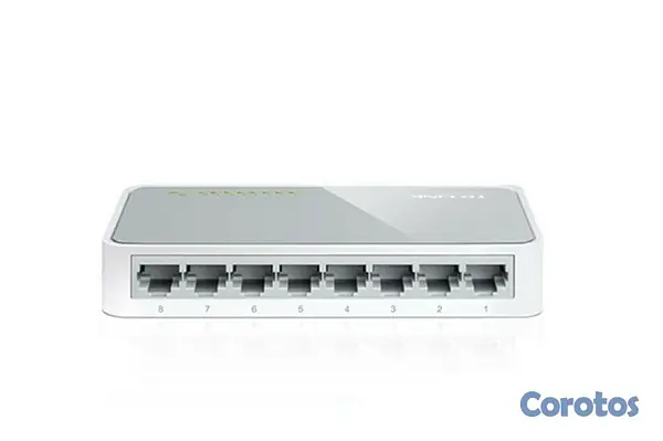 otros electronicos - Switch de escritorio TP-Link de 8 puertos 10/100Mbps SF1008D 4