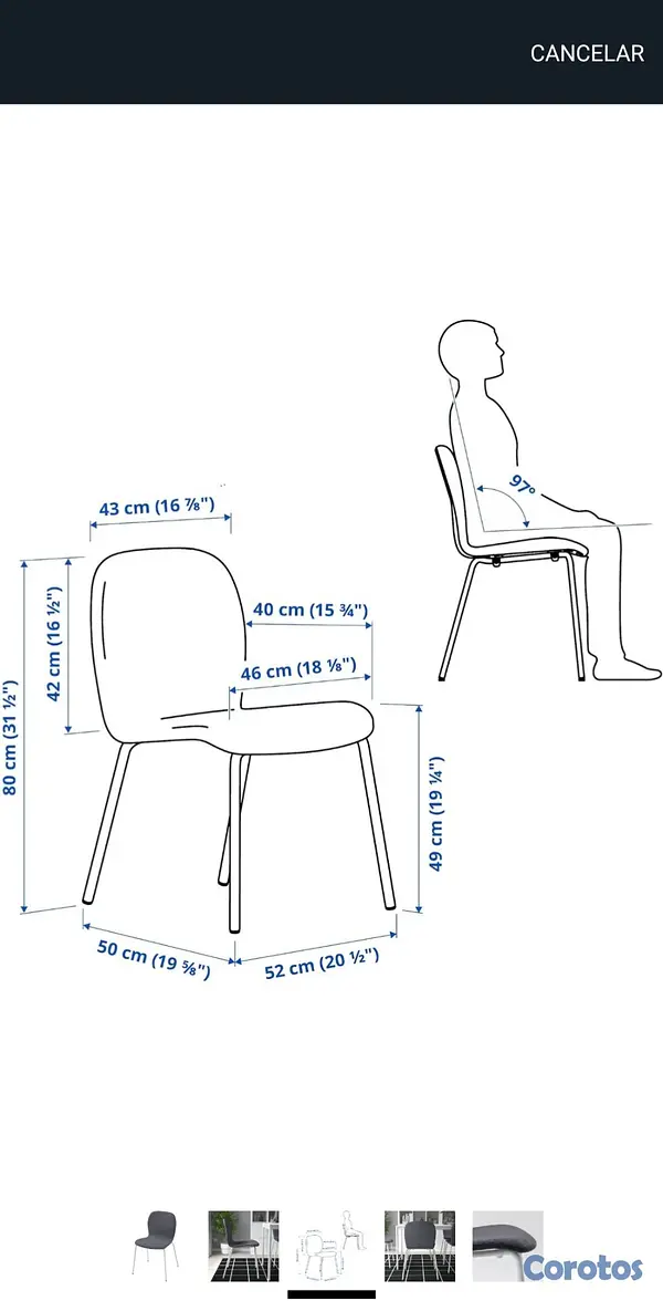 muebles y colchones - Juego de comedor IKEA (mesa + 4 sillas) como nuevo 4