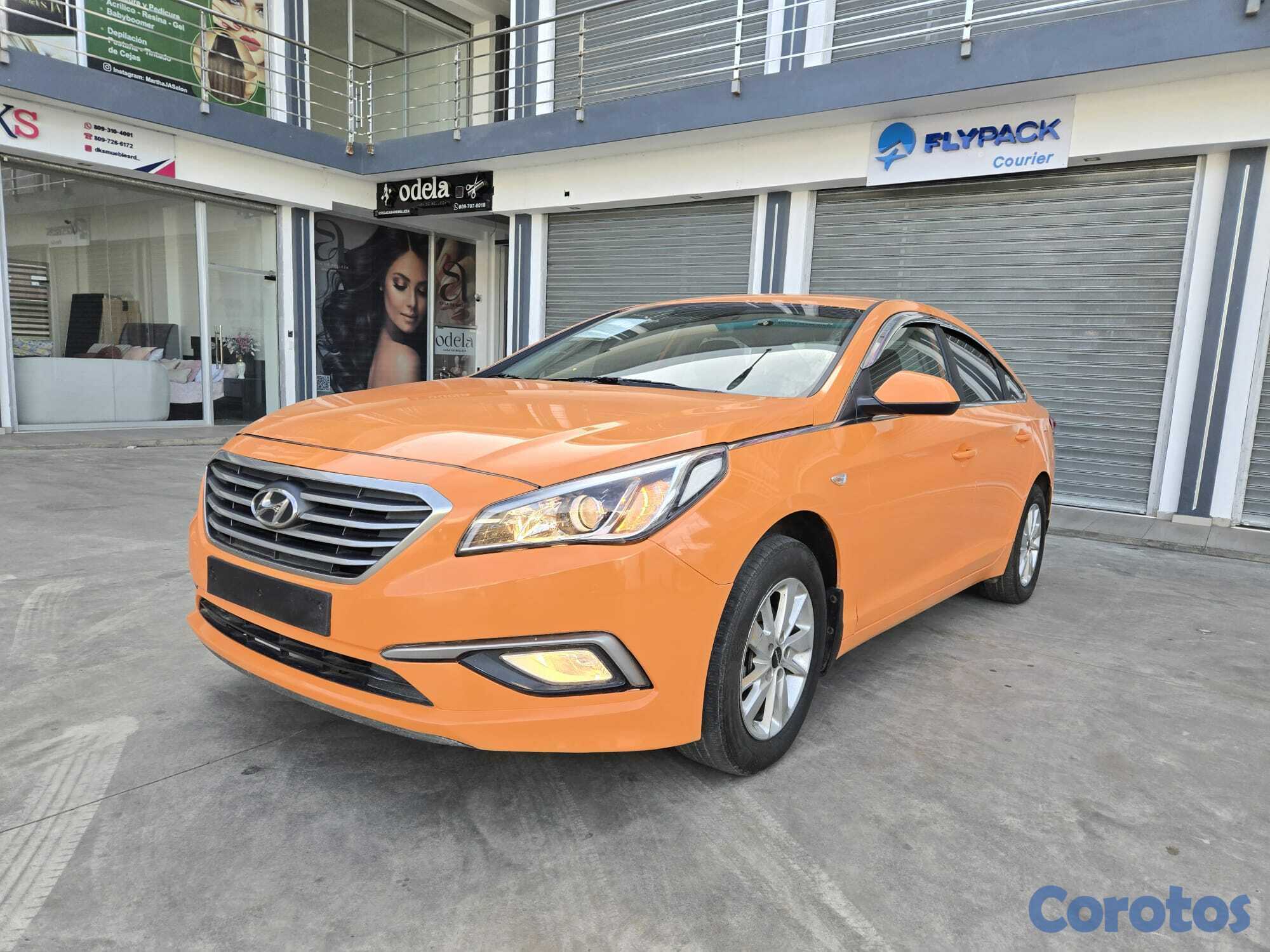 carros - HYUNDAI SONATA LF 2018 NARANJA  1