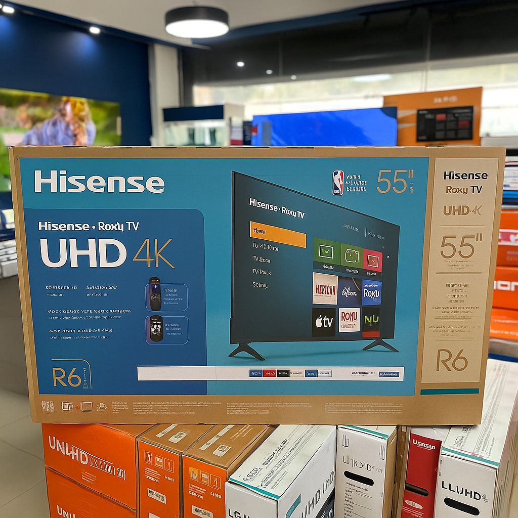 celulares y tabletas - SMART TV HISENSE DE 55 PULGADAS ROKU 4K UHD NUEVA #OFERTAS  0