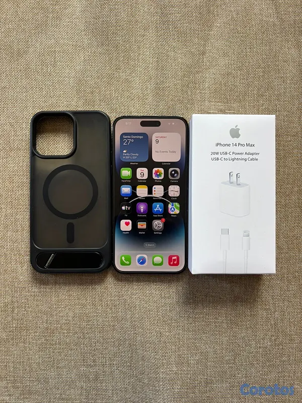 celulares y tabletas - iphone 14 pro max negro 128 GB Desbloqueado.**Somo 2