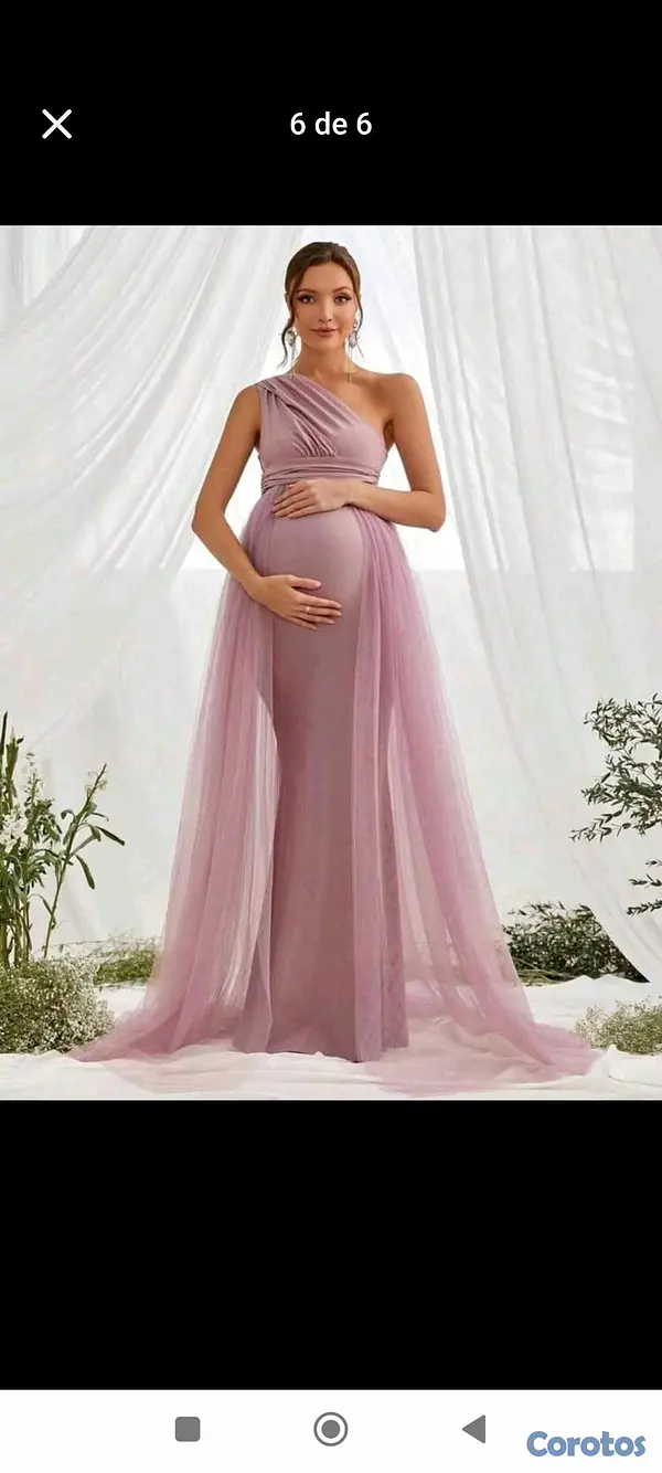 ropa para mujer - Vestido Elegante de Embarazada  4