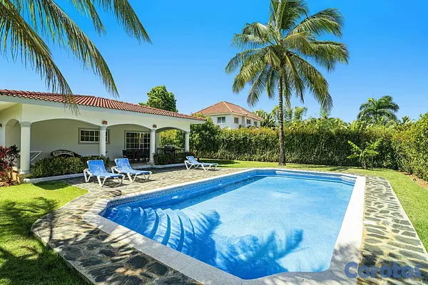 casas vacacionales y villas - Villa en venta en Sosua amueblada 7