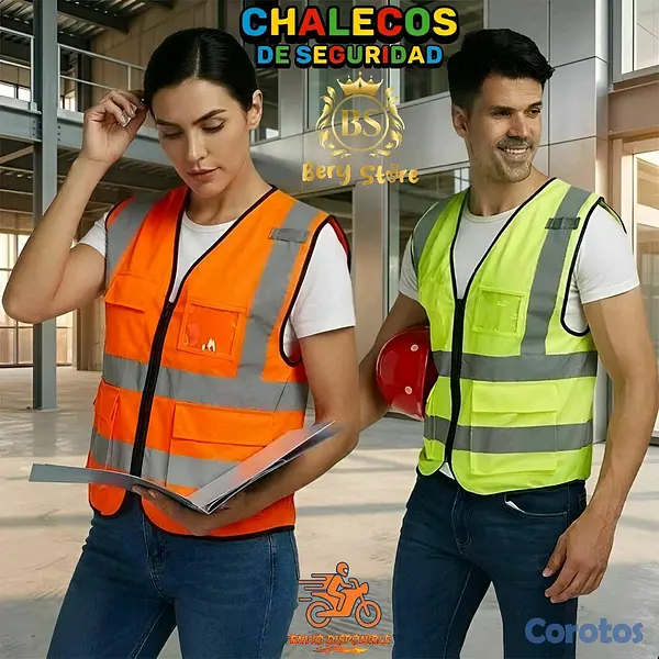 equipos profesionales - CHALECOS DE SEGURIDAD REFLECTIVOS DE ALTA VISIBILIDAD CON BOLSILLOS | CHALECOS | 9